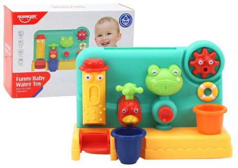 Zabawka Do Kąpieli Dla Dzieci Fontanna Młynek Żabka Kran LEAN Toys Zabawka Do Kąpieli Dla Dzieci Fontanna Młynek Żabka Kran LEAN Toys