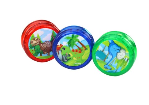Zabawka Zręcznościowa Jojo Świecące Dinozaury 4 Kolory LEAN TOYS Zabawka Zręcznościowa Jojo Świecące Dinozaury 4 Kolory LEAN TOYS