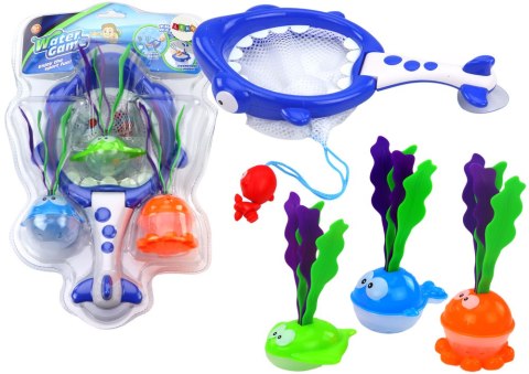 Zabawki Do Kąpieli Sitko Kosz 2w1 Rekin Rybki z Glonami LEAN Toys Zabawki Do Kąpieli Sitko Kosz 2w1 Rekin Rybki z Glonami LEAN Toys