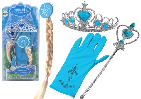 Zestaw Akcesoriów Księżniczki Różdżka Rękawiczka Korona Królowa Śniegu LEAN Toys Zestaw Akcesoriów Księżniczki Różdżka Rękawiczka Korona Królowa Śniegu LEAN Toys