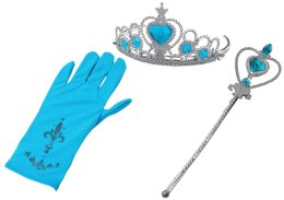 Zestaw Akcesoriów Księżniczki Różdżka Rękawiczka Korona Królowa Śniegu LEAN Toys