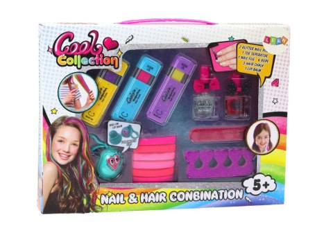 Zestaw Do Farbowania Włosów Malowania Paznokci Balsam Do Ust LEAN Toys Zestaw Do Farbowania Włosów Malowania Paznokci Balsam Do Ust LEAN Toys