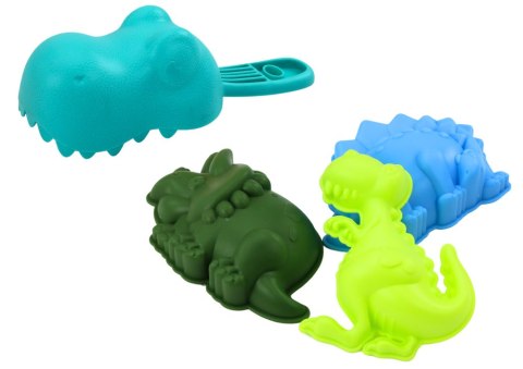 Zestaw Do Piasku Dinozaur Lejek Młynek Foremki Łopatka 7 ele. LEAN Toys Zestaw Do Piasku Dinozaur Lejek Młynek Foremki Łopatka 7 ele. LEAN Toys