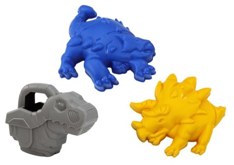 Zestaw Do Piasku Dinozaur Młynek Lejek Łopatka Grabki Konewka Foremki LEAN Toys Zestaw Do Piasku Dinozaur Młynek Lejek Łopatka Grabki Konewka Foremki LEAN Toys