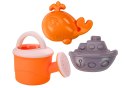 Zestaw Do Piasku Duży Młynek Łopatka Grabki Konewka Foremki LEAN Toys