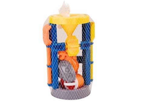 Zestaw Do Piasku Duży Młynek Łopatka Grabki Konewka Foremki LEAN Toys Zestaw Do Piasku Duży Młynek Łopatka Grabki Konewka Foremki LEAN Toys