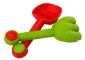 Zestaw Do Piasku Wiaderko Z Prysznicem Łopatka Grabki Foremki Dinozaury LEAN Toys