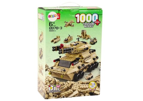 Zestaw Klocków Czołg Wojskowy Militarny Piaskowy 1000 El LEAN Toys Zestaw Klocków Czołg Wojskowy Militarny Piaskowy 1000 El LEAN Toys