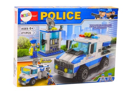 Zestaw Klocków Policja Wóz Policyjny Budynek 271 El LEAN Toys Zestaw Klocków Policja Wóz Policyjny Budynek 271 El LEAN Toys