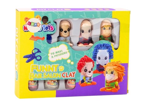 Zestaw Kreatywny Ciastolina Ludziki Salon Fryzjerski Akcesoria LEAN Toys Zestaw Kreatywny Ciastolina Ludziki Salon Fryzjerski Akcesoria LEAN Toys