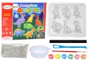 Zestaw Kreatywny DIY Magnesy z Gipsu Dinozaury LEAN Toys