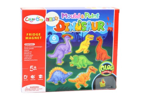 Zestaw Kreatywny DIY Magnesy z Gipsu Dinozaury LEAN Toys Zestaw Kreatywny DIY Magnesy z Gipsu Dinozaury LEAN Toys