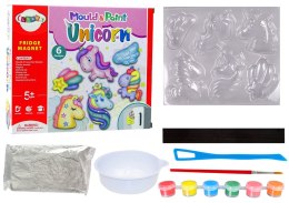 Zestaw Kreatywny DIY Magnesy z Gipsu Jednorożce LEAN Toys