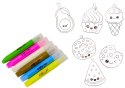 Zestaw Kreatywny Witraże Zawieszki DIY Babeczki Awokado Arbuz LEAN Toys