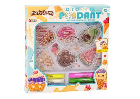 Zestaw Kreatywny Witraże Zawieszki DIY Babeczki Awokado Arbuz LEAN Toys Zestaw Kreatywny Witraże Zawieszki DIY Babeczki Awokado Arbuz LEAN Toys