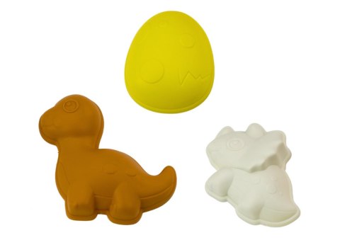 Zestaw Zabawek Do Piasku Młynek Łopatka Grabki Foremki Dinozaury LEAN Toys Zestaw Zabawek Do Piasku Młynek Łopatka Grabki Foremki Dinozaury LEAN Toys