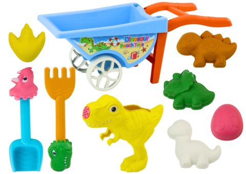 Zestaw Zabawek Do Piasku Toczka Sześć Foremek Konewka Dinozaury LEAN Toys Zestaw Zabawek Do Piasku Toczka Sześć Foremek Konewka Dinozaury LEAN Toys