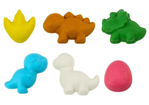 Zestaw Zabawek Do Piasku Toczka Sześć Foremek Konewka Dinozaury LEAN Toys Zestaw Zabawek Do Piasku Toczka Sześć Foremek Konewka Dinozaury LEAN Toys