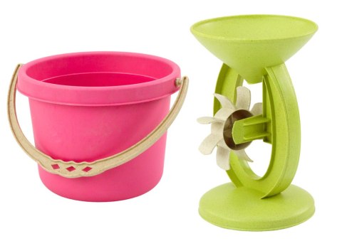 Zestaw Zabawek Do Piasku Wiaderko Młynek Sitko foremki Pastelowy LEAN Toys Zestaw Zabawek Do Piasku Wiaderko Młynek Sitko foremki Pastelowy LEAN Toys