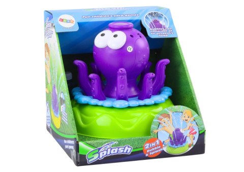 Zraszacz Ogrodowy Ośmiornica Fontanna Bańki Mydlane Fioletowa LEAN Toys Zraszacz Ogrodowy Ośmiornica Fontanna Bańki Mydlane Fioletowa LEAN Toys