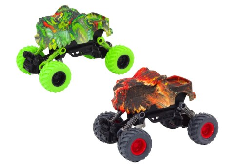 Autko Dinozaur Napęd Frykcyjny Czerwone lub Zielone Terenowe LEAN Toys Autko Dinozaur Napęd Frykcyjny Czerwone lub Zielone Terenowe LEAN Toys
