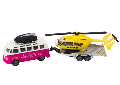 Autko Terenowe Z Łodzią Lub Helikopterem Napęd Metalowe LEAN TOYS Autko Terenowe Z Łodzią Lub Helikopterem Napęd Metalowe LEAN TOYS