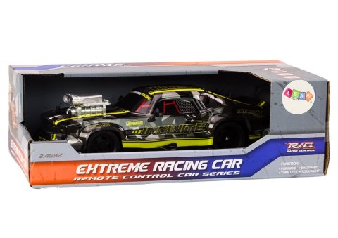 Autko Zdalnie Sterowane RC 1:16 Gumowe Koła Drift Czarny LEAN Toys Autko Zdalnie Sterowane RC 1:16 Gumowe Koła Drift Czarny LEAN Toys