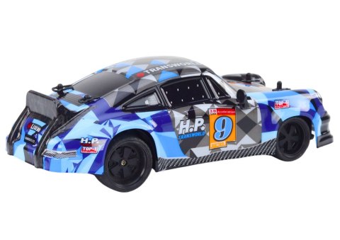 Autko Zdalnie Sterowane RC 1:18 Gumowe Koła Drift Niebieski LEAN Toys Autko Zdalnie Sterowane RC 1:18 Gumowe Koła Drift Niebieski LEAN Toys