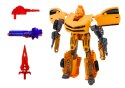 Auto-Robot 2w1 Sportowy Żółty Zestaw Broni 3szt LEAN Toys