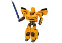 Auto-Robot 2w1 Transformacja Sportowy Żółty LEAN Toys