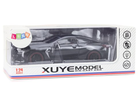 Auto Sportowe Metalowe Napęd Frykcyjny Otwierane Elementy 1:24 Czarne LEAN Toys Auto Sportowe Metalowe Napęd Frykcyjny Otwierane Elementy 1:24 Czarne LEAN Toys