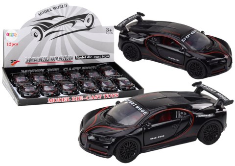 Auto Sportowe Samochód 1:32 Figurka Spojler Metal Czarne Dźwięki LEAN TOYS Auto Sportowe Samochód 1:32 Figurka Spojler Metal Czarne Dźwięki LEAN TOYS