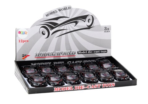 Auto Sportowe Samochód 1:32 Figurka Spojler Metal Czarne Dźwięki LEAN TOYS Auto Sportowe Samochód 1:32 Figurka Spojler Metal Czarne Dźwięki LEAN TOYS