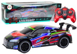 Auto Sportowe Zdalnie Sterowane RC 1:10 25km/h Światła Czarny LEAN Toys