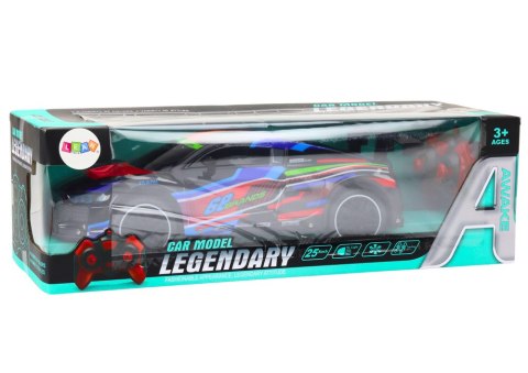 Auto Sportowe Zdalnie Sterowane RC 1:10 25km/h Światła Czarny LEAN Toys Auto Sportowe Zdalnie Sterowane RC 1:10 25km/h Światła Czarny LEAN Toys
