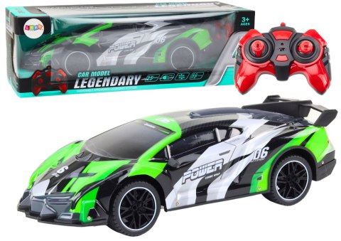 Auto Sportowe Zdalnie Sterowane RC 1:10 25km/h Światła Zielony LEAN Toys Auto Sportowe Zdalnie Sterowane RC 1:10 25km/h Światła Zielony LEAN Toys