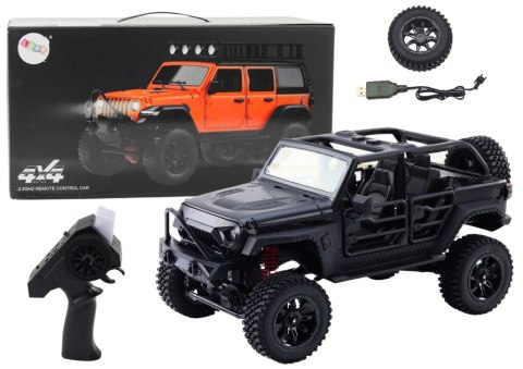 Auto Terenowe Zdalnie Sterowane RC 2.4G Napęd 4x4 Czarny LEAN Toys Auto Terenowe Zdalnie Sterowane RC 2.4G Napęd 4x4 Czarny LEAN Toys