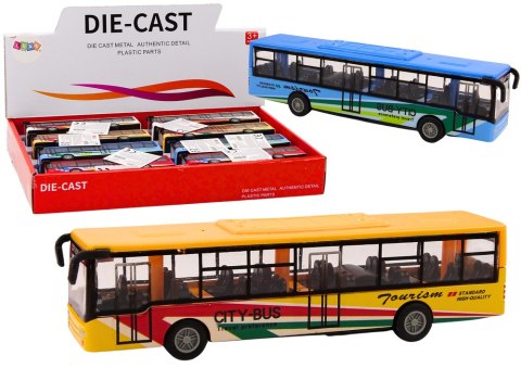 Autobus Miejski Z Napędem Frykcyjnym 15cm Metalowy LEAN TOYS Autobus Miejski Z Napędem Frykcyjnym 15cm Metalowy LEAN TOYS