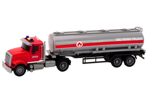 Ciężarówka Tir Cysterna Światła Dźwięki Napęd Czerwony LEAN Toys Ciężarówka Tir Cysterna Światła Dźwięki Napęd Czerwony LEAN Toys