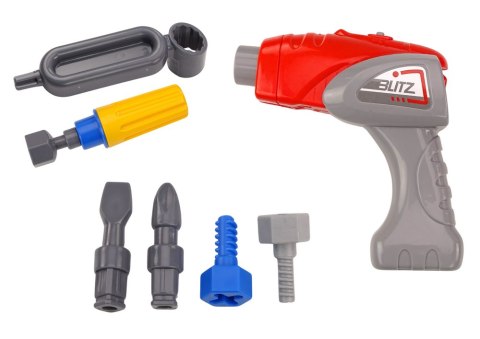 Ciężarówka Wywrotka Kreskówkowa Do Skręcania DIY Niebieska LEAN Toys Ciężarówka Wywrotka Kreskówkowa Do Skręcania DIY Niebieska LEAN Toys