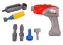 Ciężarówka Z Dźwigiem Kreskówkowa Do Rozkręcania DIY Pomarańczowy LEAN Toys