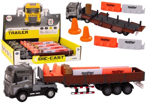 Ciężarówka Z Przyczepą 1:24 TIR Auto Ciężarowe Akcesoria Dźwięki Światła LEAN Toys Ciężarówka Z Przyczepą 1:24 TIR Auto Ciężarowe Akcesoria Dźwięki Światła LEAN Toys