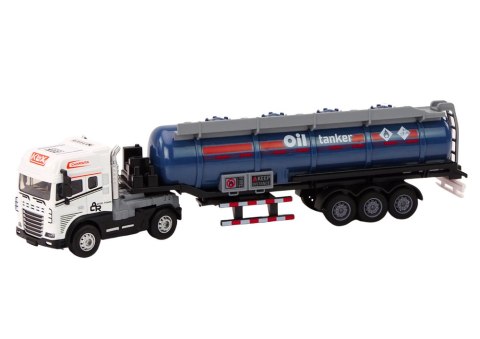 Cysterna Z Paliwem Ciężarówka TIR 1:24 Przyczepa Dźwięki Światła LEAN Toys Cysterna Z Paliwem Ciężarówka TIR 1:24 Przyczepa Dźwięki Światła LEAN Toys