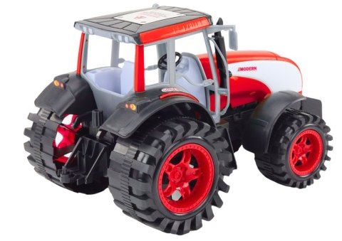 Duży Traktor Farmerski Rolniczy Napęd Czerwony LEAN Toys Duży Traktor Farmerski Rolniczy Napęd Czerwony LEAN Toys
