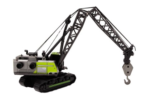 Dźwig Gąsienicowy Żuraw Metalowy Hak 1:55Czarno-Zielony LEAN Toys Dźwig Gąsienicowy Żuraw Metalowy Hak 1:55Czarno-Zielony LEAN Toys