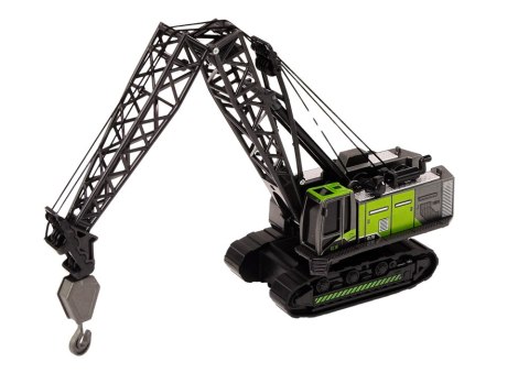 Dźwig Gąsienicowy Żuraw Metalowy Hak 1:55Czarno-Zielony LEAN Toys Dźwig Gąsienicowy Żuraw Metalowy Hak 1:55Czarno-Zielony LEAN Toys