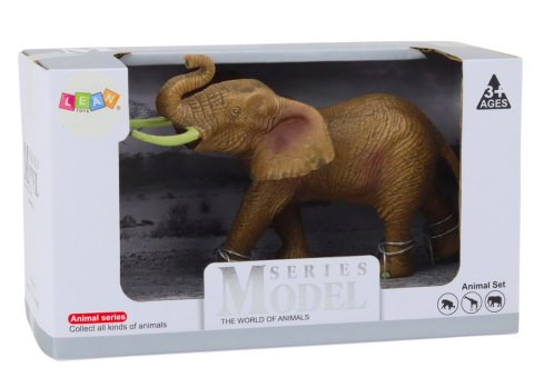 Figurka Kolekcjonerska Słoń Afrykański Z Podniesioną Trąbą Safari LEAN Toys Figurka Kolekcjonerska Słoń Afrykański Z Podniesioną Trąbą Safari LEAN Toys