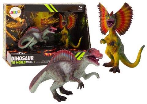 Figurki Dinozaurów Spinozaur Dilofozaur Zestaw 2el LEAN TOYS Figurki Dinozaurów Spinozaur Dilofozaur Zestaw 2el LEAN TOYS