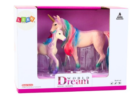 Figurki Kolekcjonerskie Jednorożec z Małym Fioletowy 2 El LEAN Toys Figurki Kolekcjonerskie Jednorożec z Małym Fioletowy 2 El LEAN Toys