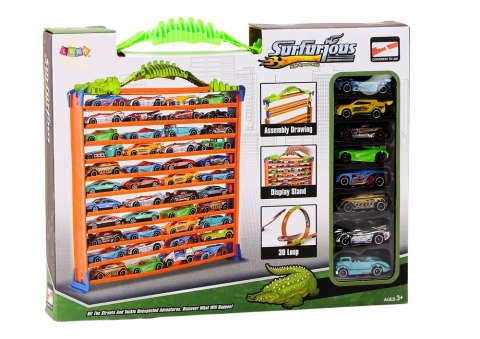 Garaż Parking Tor Samochodowy 2w1 Resoraki Pętla 360* Zestaw LEAN Toys Garaż Parking Tor Samochodowy 2w1 Resoraki Pętla 360* Zestaw LEAN Toys